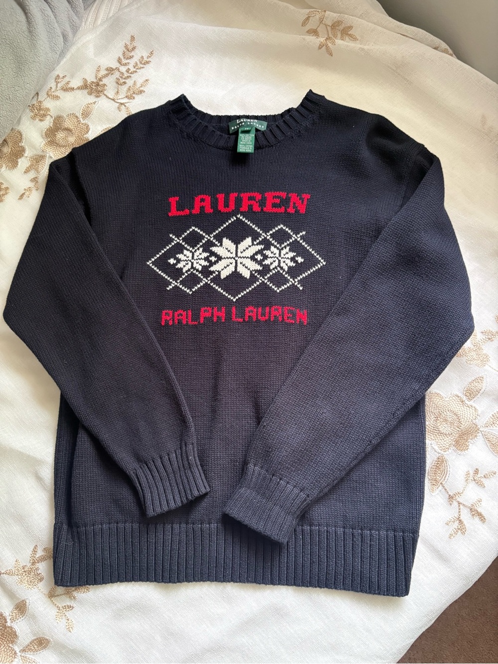 Ralph Lauren Navy Crewneck Sweater